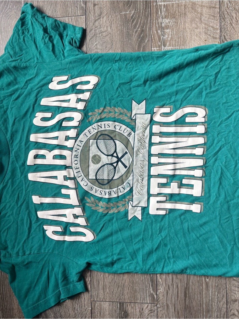 Abercrombie & Fitch Teal California Tennis Short Sleeve Tee